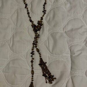 Women's 17" necklace with 8" tassels